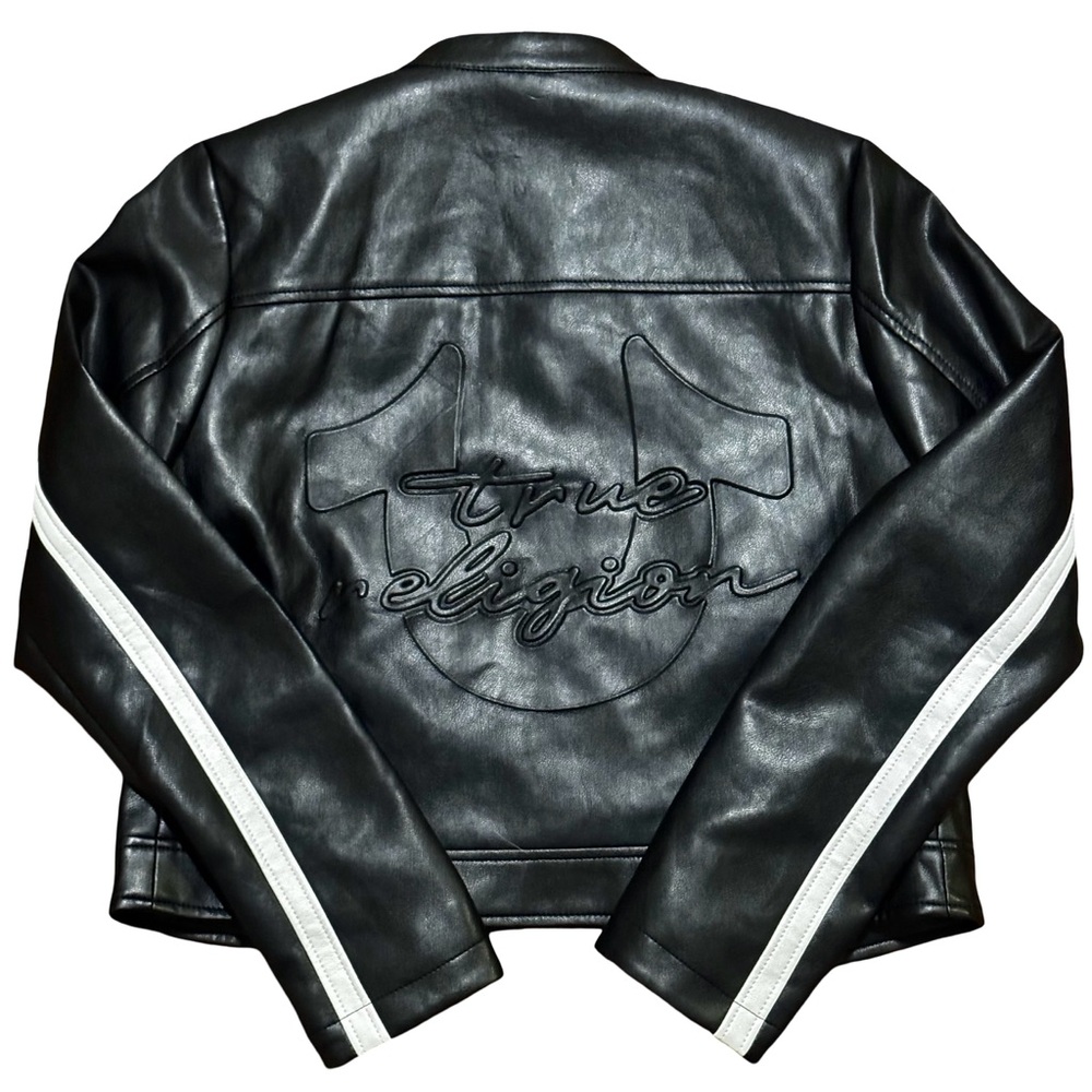 True Religion Cropped Biker Jacket - Picture 4 of 5